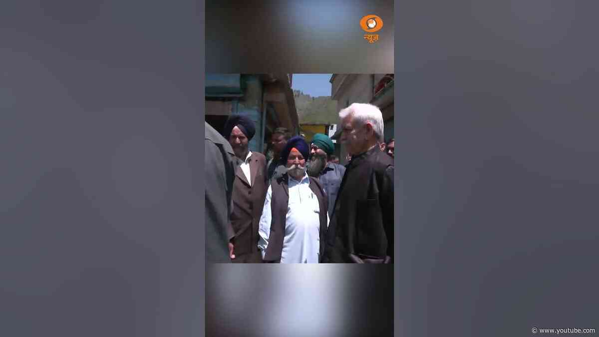 Tangdhar दौरे पर पहुंचे LG Manoj Sinha, सीमा पार फायरिंग से प्रभावित इलाकों का लिया जायज़ा