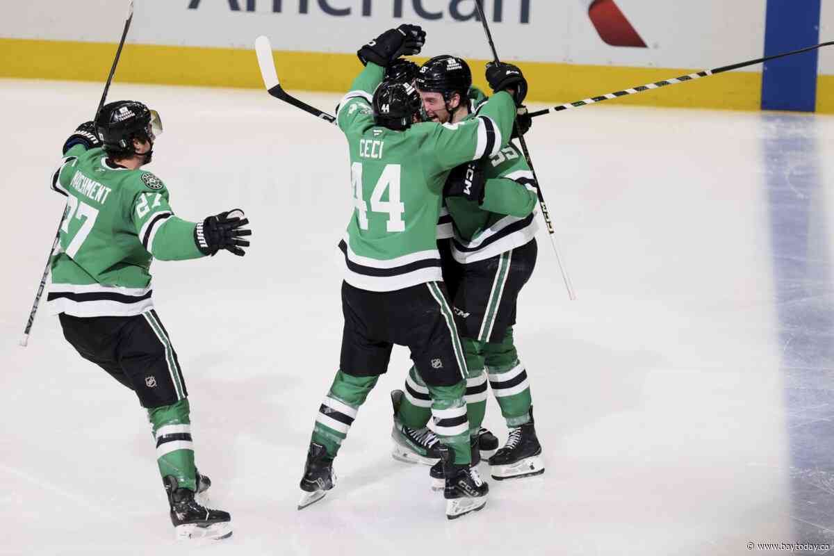 Harley scores power-play goal in OT as Stars beat Jets 2-1 to win series
