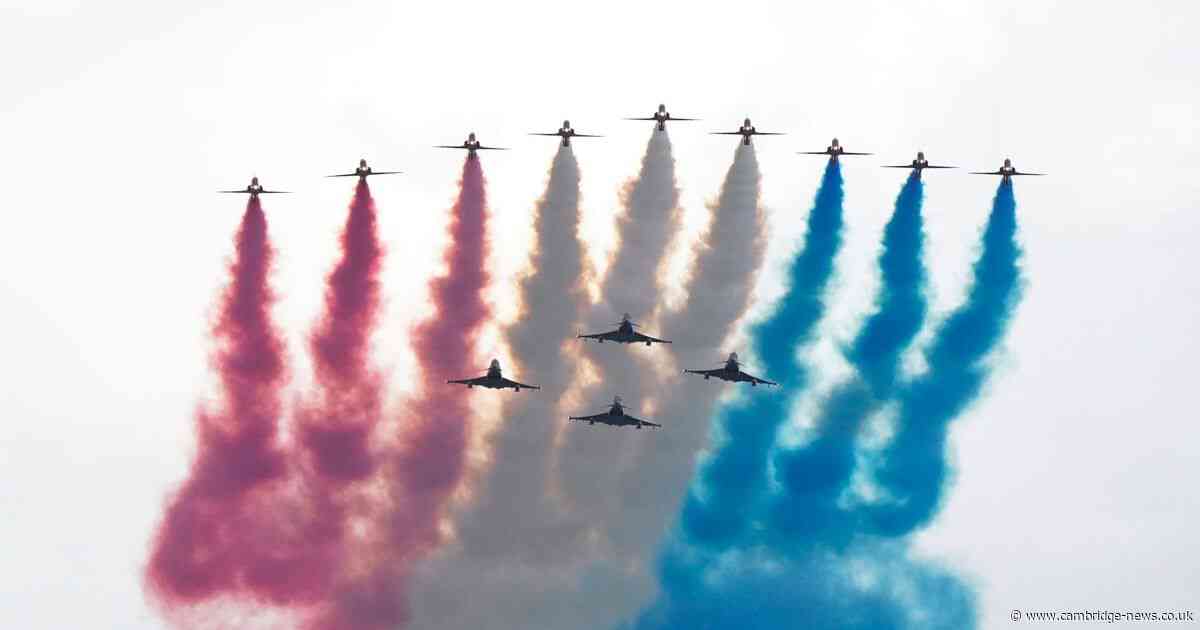 Exactly where you can see the Red Arrows in Cambridgeshire in 2025