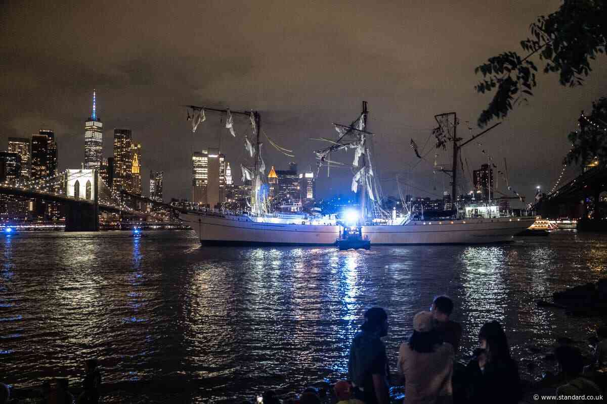 Brooklyn Bridge crash:  Two dead and dozens injured as Mexican navy ship collides with iconic landmark