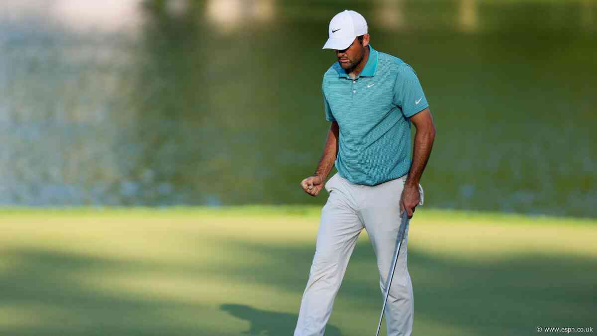 Scheffler catches fire at PGA, takes 3-shot lead