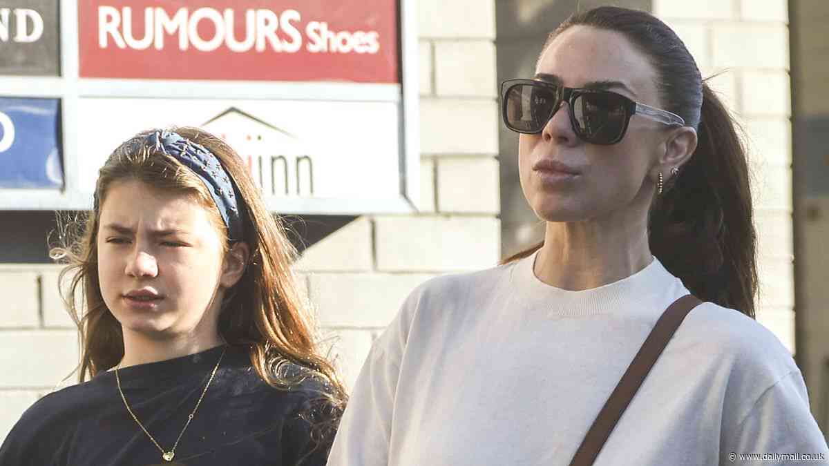 Kate Ritchie looks stylish as she carries a $5,500 Louis Vuitton handbag during morning coffee outing with her daughter Mae