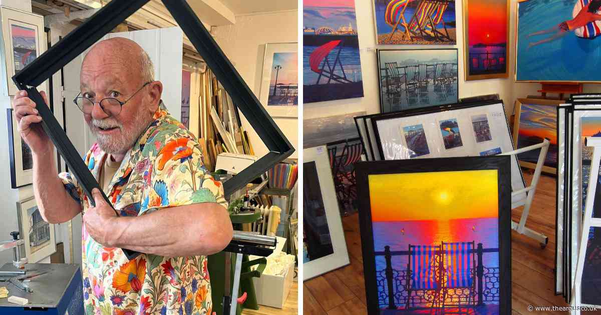 Much-loved artist set to retire after 60 years of colourful Brighton paintings