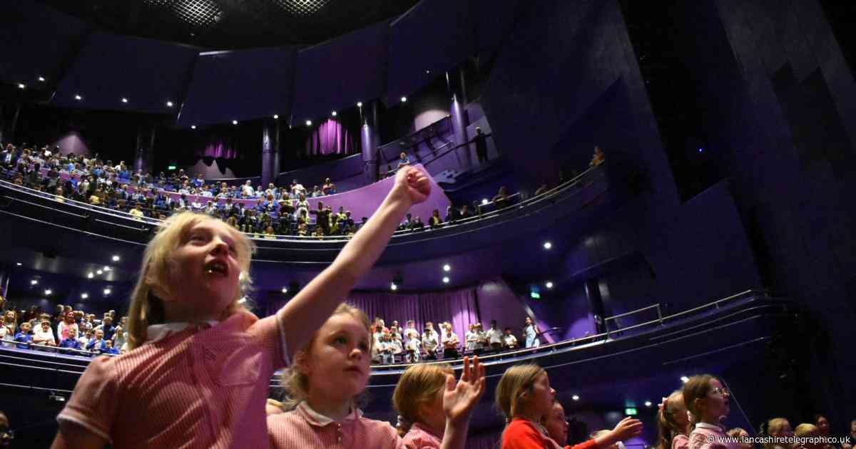 Thousands of children from across East Lancashire perform in massive concert