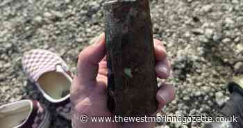 Diver discovers WW2 bomb in Lake District - now it's on display at his home