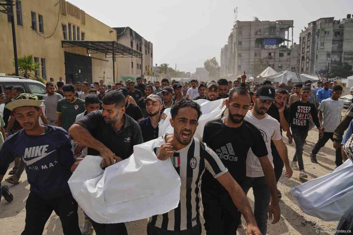 Israeli strikes across Gaza kill at least 75 people, hospitals and medics say