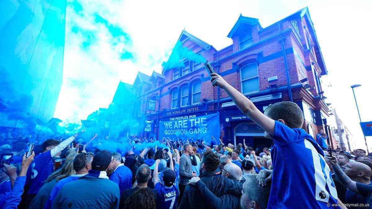 Everton fans begin Goodison Park farewell with 8.30AM pub visit as Toffees line the streets of Liverpool ahead of emotional goodbye to iconic ground