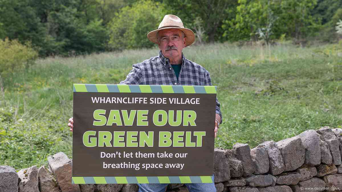 Families in a village that has already doubled in size protest against further 300 homes earmarked for the area