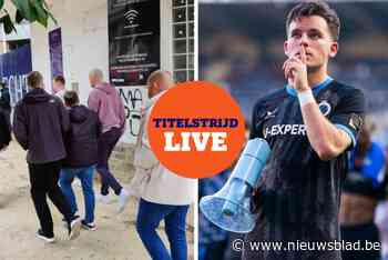 LIVE TITELSTRIJD. Voorzitter Union woont Anderlecht-Club Brugge bij, blauw-zwart met verwachte elf