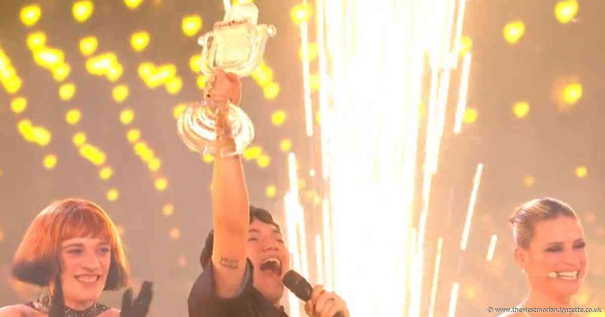 Who won the 2025 Eurovision Song Contest last night and how did the UK fare?