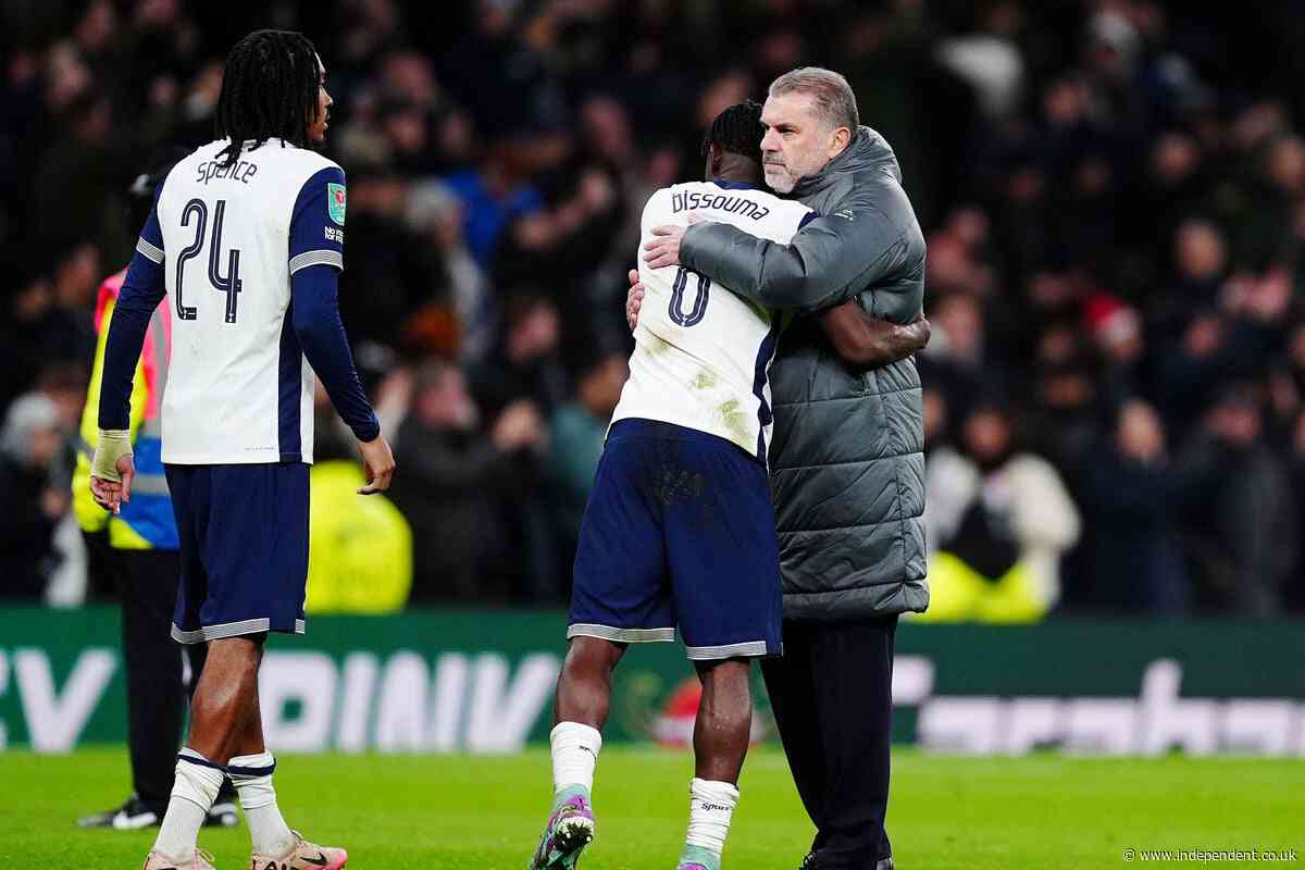 Yves Bissouma praises Ange Postecoglou for protecting Tottenham in tough times