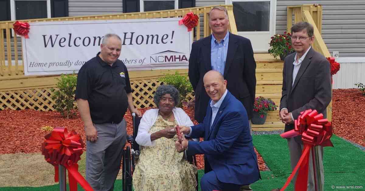Woman saved from house fire in February gifted new home