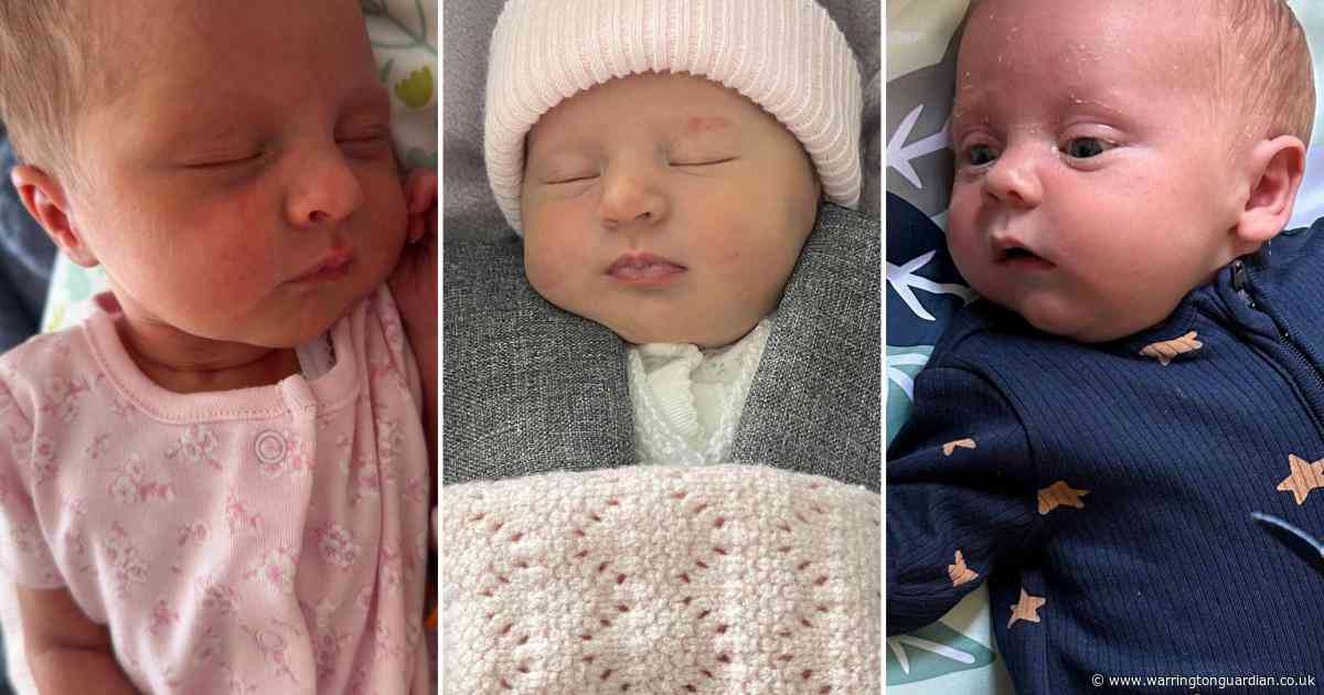 Did you welcome one of the 181 new arrivals in Warrington in April 2025?