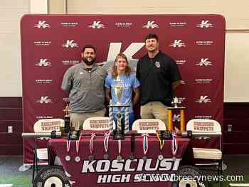 Photo: Whippet powerlifter signs with college