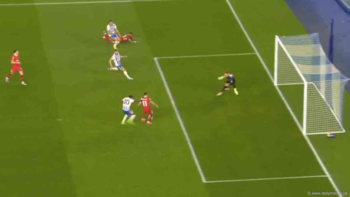 Liverpool star Mo Salah leaves fans stunned after incredible miss from just seven yards against Brighton