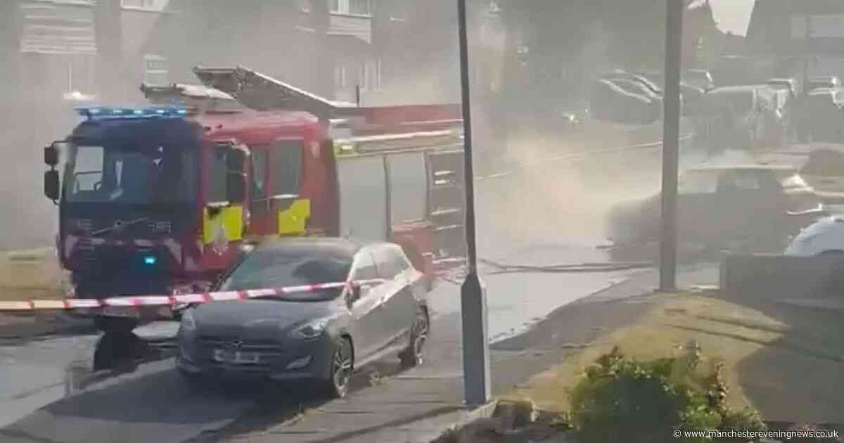 Residents told to 'avoid the area' as smoke billows following car fire