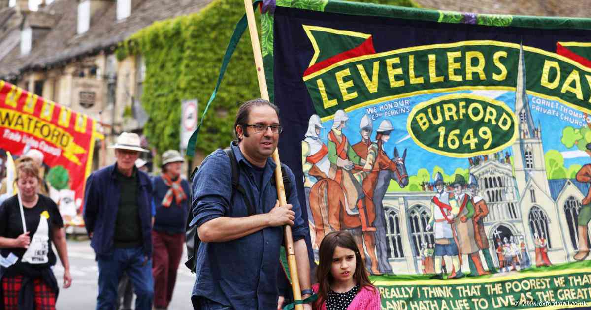 Burford town centre comes alive for 50th Levellers Day celebrations