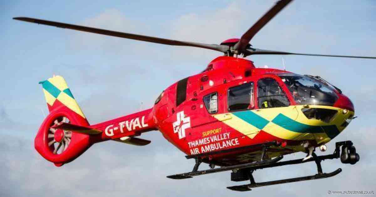 Road closed due to crash with reports of air ambulance in attendance