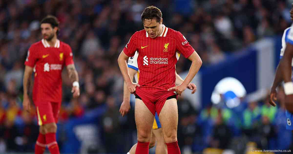 Liverpool player ratings as Federico Chiesa and four more poor in Brighton loss