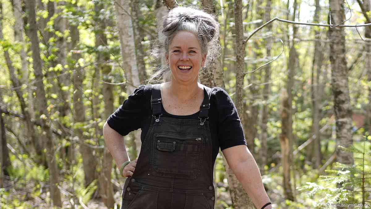 She starred in iconic horror movie...and now she's enraged Maine neighbors by spraying orange crosses on TREES