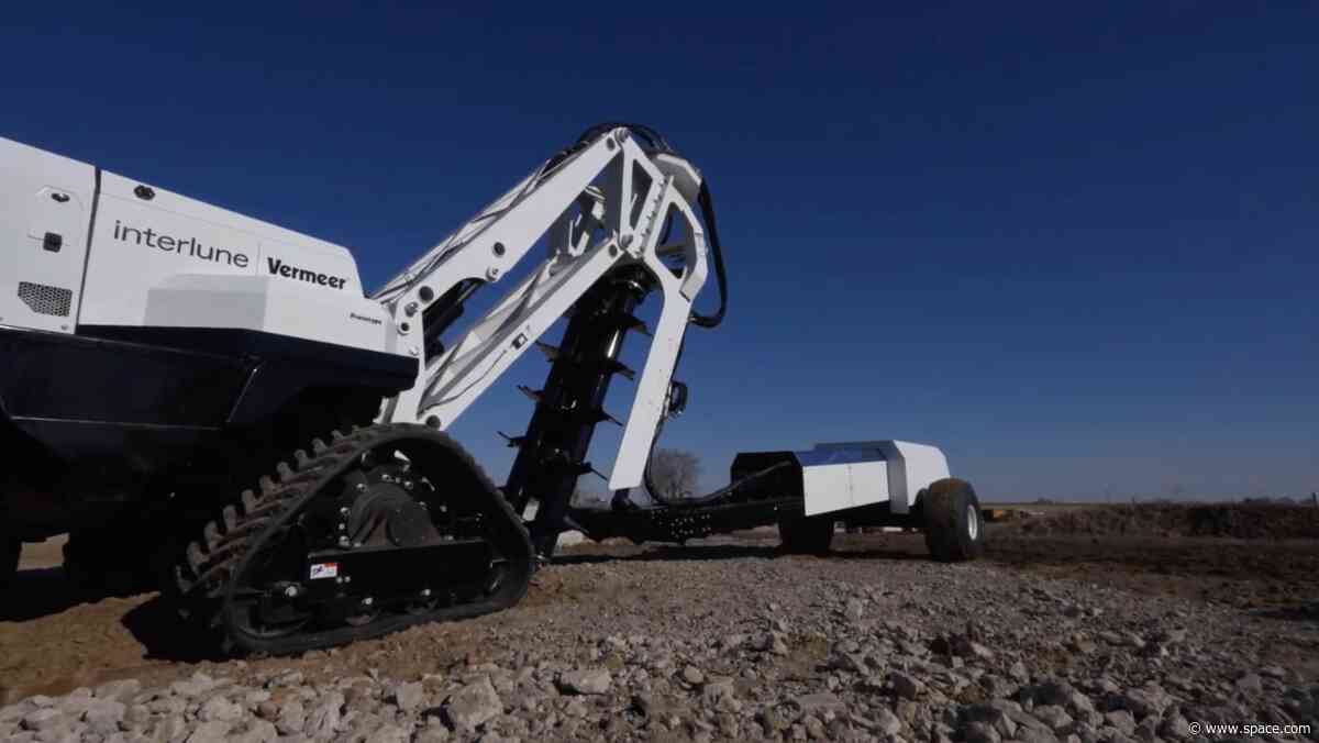 Moon mining machine: Interlune unveils helium-3 harvester prototype (photo)