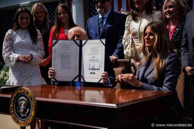 Ook Melania Trump ondertekent wet tegen wraakporno: “Sociale media zijn de digitale snoep van de volgende generatie”