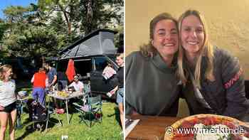 Biathlon-Star aus Deutschland genießt Zeit beim Camping