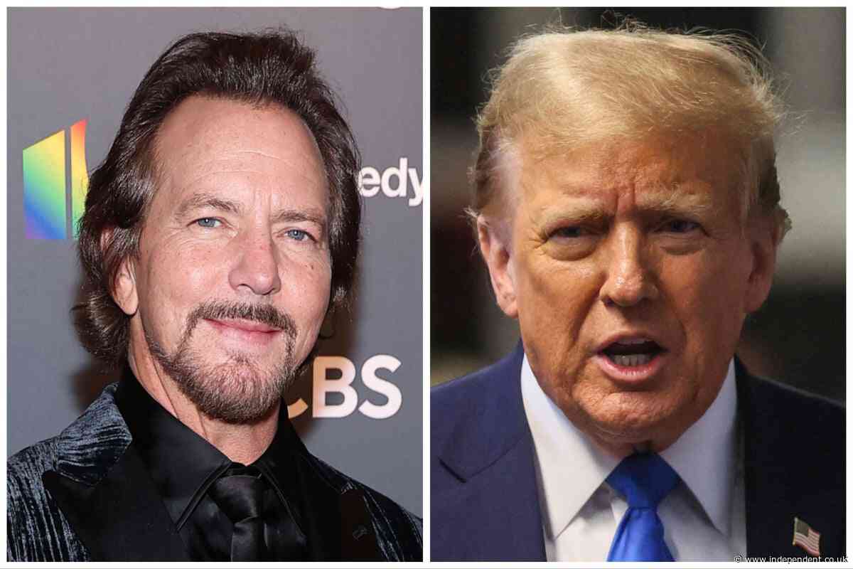 Pearl Jam’s Eddie Vedder honors Bruce Springsteen with song My City of Ruins in apparent dig at Trump