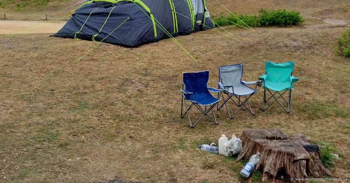 Illegal campsite uncovered in the early hours of Monday