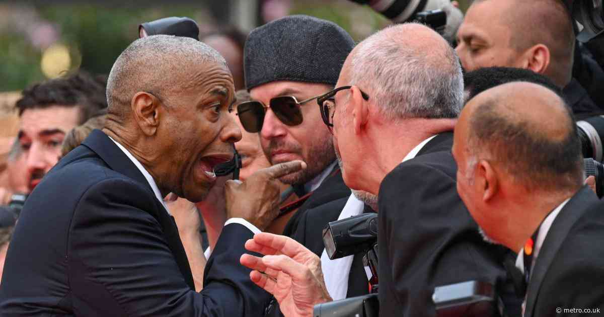 Denzel Washington explodes at photographer in heated exchange on Cannes red carpet