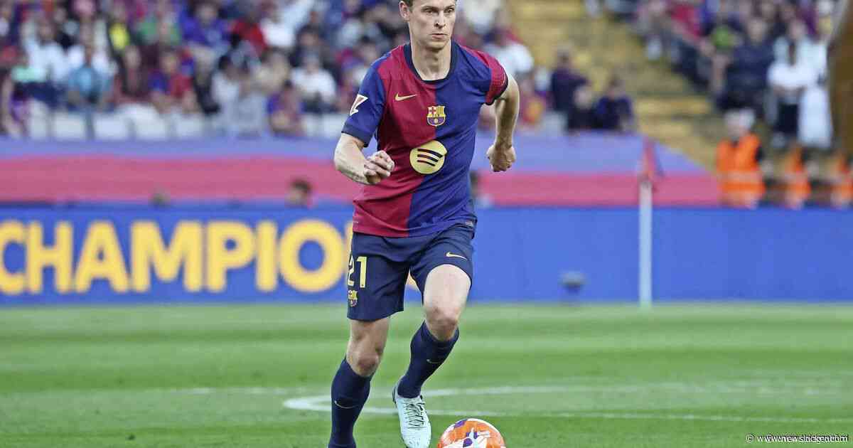 Barça-voorzitter Joan Laporta over ’urgente’ kwestie Frenkie de Jong: ’Een sleutelspeler, we willen dat hij blijft’