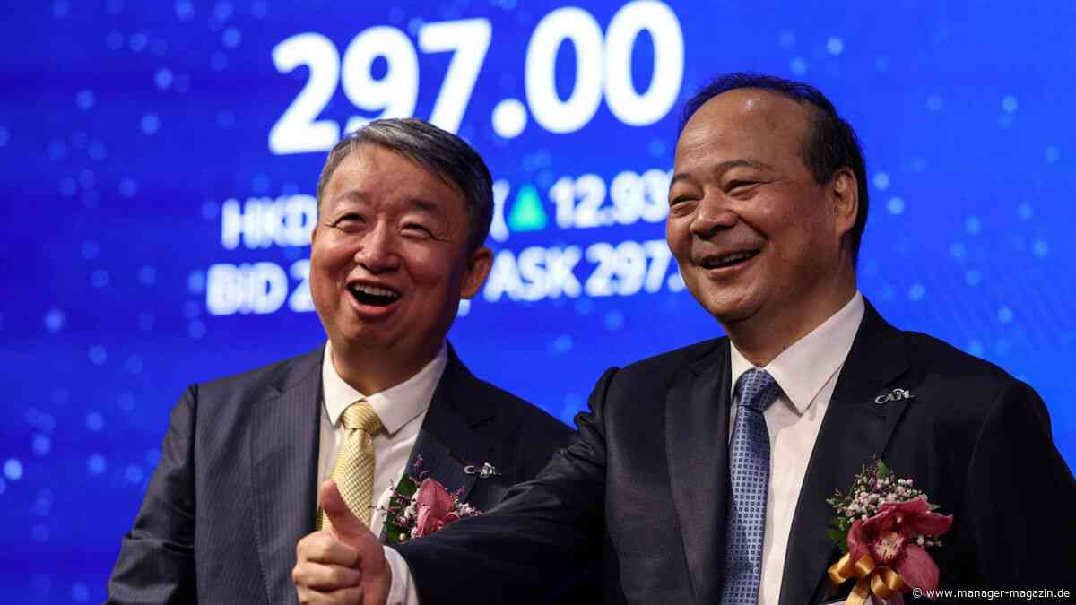 CATL-Aktien steigen zum Start in Hongkong um 12,5 Prozent
