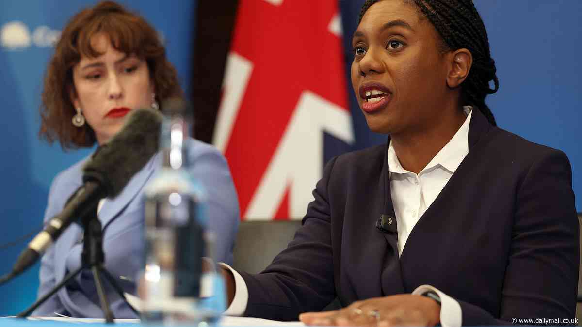 Panic stations for Kemi Badenoch as Tories slump to FOURTH in poll - behind the Lib Dems - for the first time since 2019