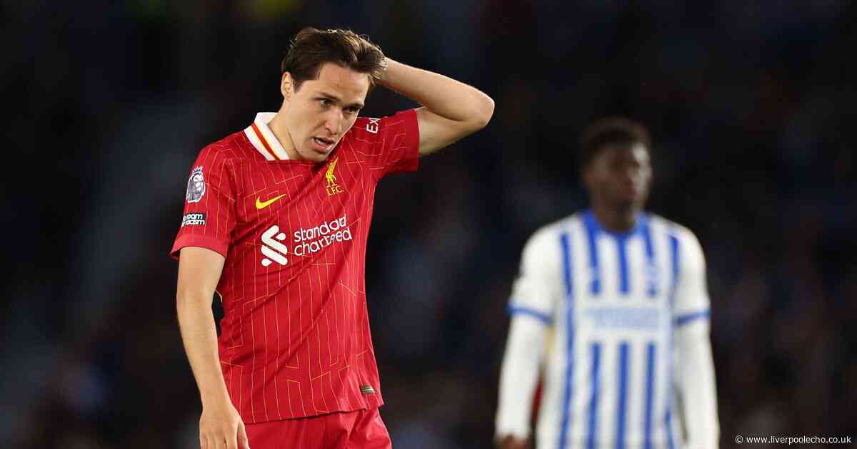 'It was obvious why' - national media respond to Liverpool defeat at Brighton and make Federico Chiesa point