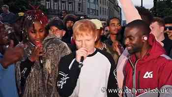 Ed Sheeran sends fans WILD with an impromptu performance on the streets of Sheffield