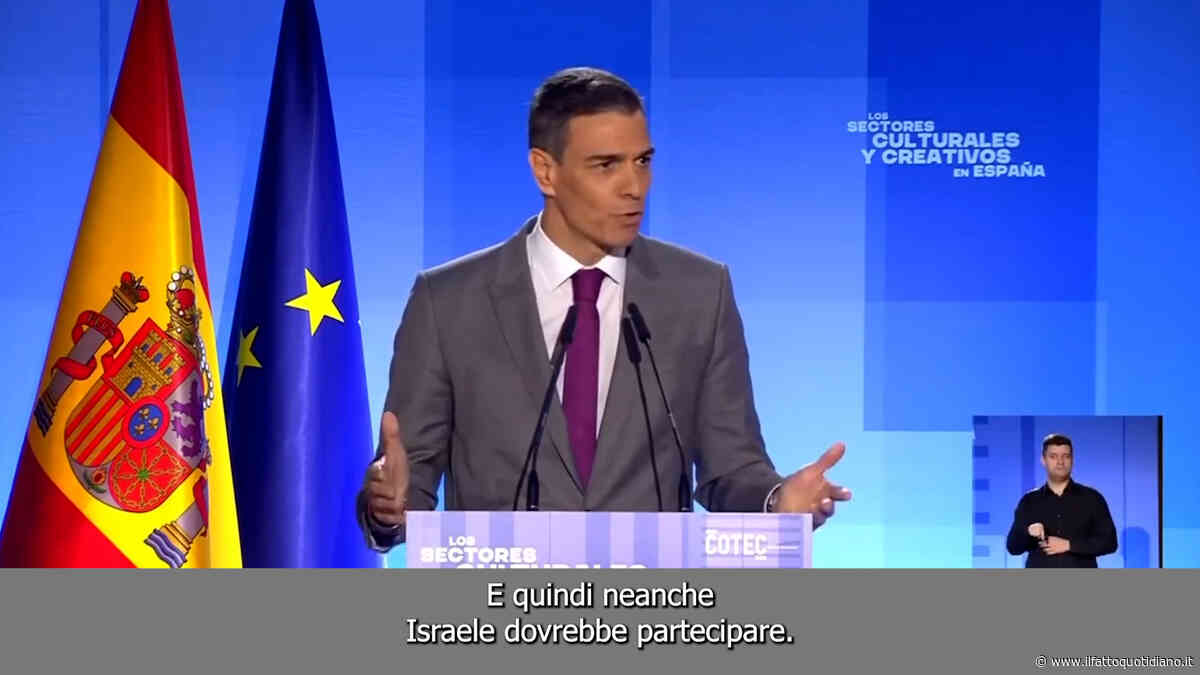 “Perché la Russia esclusa da gare e dall’Eurovision e Israele no? No a doppi standard”: l’intervento di Sanchez