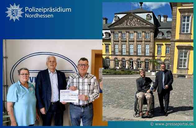POL-KS: Geldspenden für Wohltätiges aus Geschenken von Amtswechselfeier der nordhessischen Polizeipräsidenten übergeben