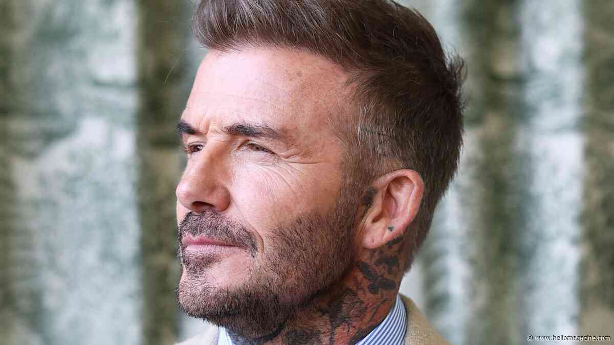 David Beckham's 5-word family confession to King Charles revealed by lip reader