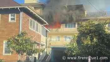 Calif. firefighters rescue man in apartment fire