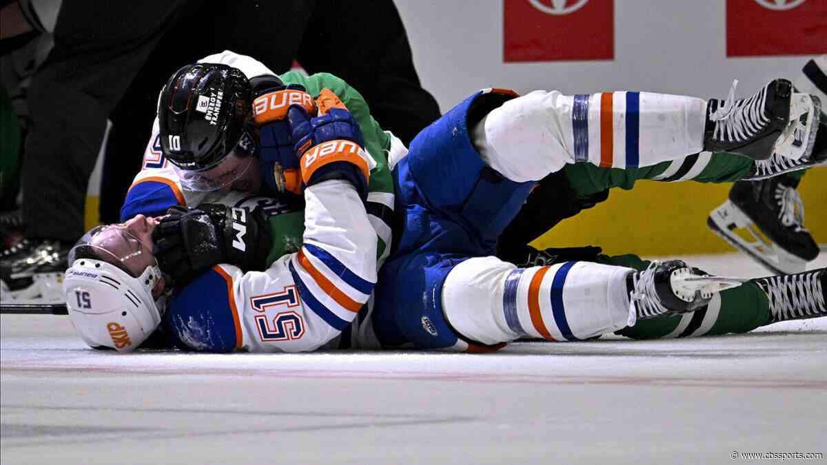 WATCH: Stars, Oilers brawl to end Game 1 of Western Conference Finals as power plays fuel Dallas comeback