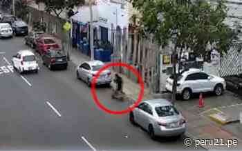Miraflores: Vecinos capturan a ladrón que robó vehículo menor minutos antes (VIDEO)