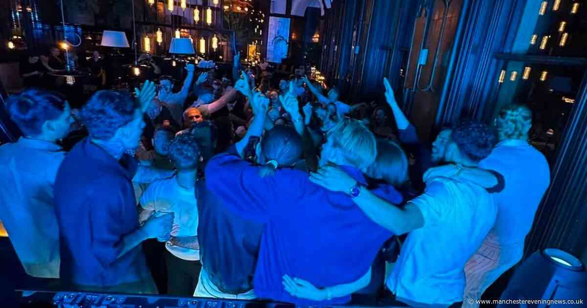 Masks, tequila shots and a 2am finish: Inside Man City's wild night out for beloved player