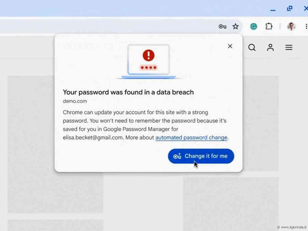 Ora Chrome ti cambierà automaticamente la password: cosa succede