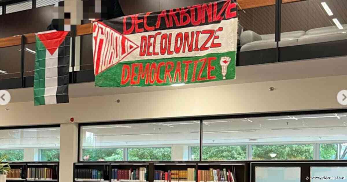 Pro-Palestina-demonstranten bezetten bibliotheek Radboud Universiteit