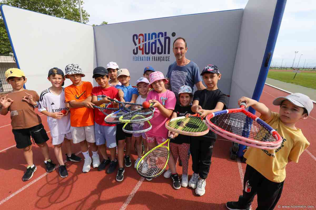 Future discipline olympique, le squash fait sa promo auprès des écoliers d'Antibes