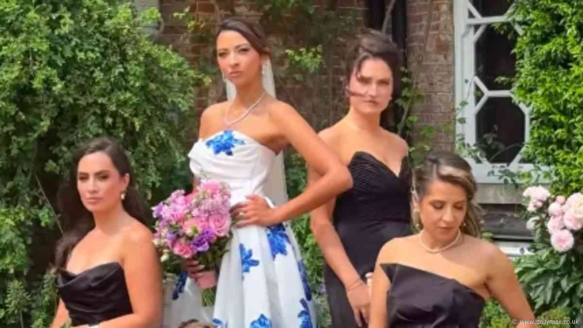 Katie Knowles shares sweet video posing up a storm with her bridesmaids after tying the knot with DIY SOS star Nick in lavish ceremony