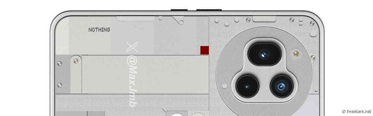 Leaker toont foto Nothing Phone (3) zonder zichtbare leds aan de achterkant