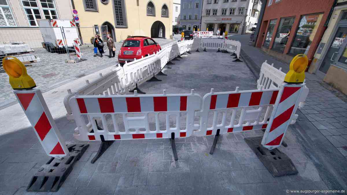 Am Landsberger Hauptplatz stehen erneut Pflasterarbeiten an