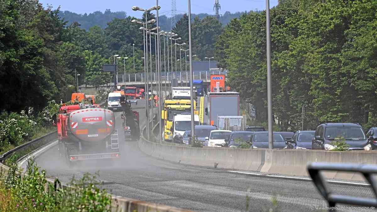 Baustelle auf der B17 bei Augsburg: Stadt gibt kurzfristig Änderung bekannt