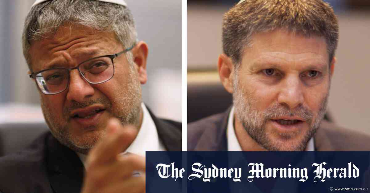 Australia imposes Magnitsky-style sanctions on two hardline Israeli ministers